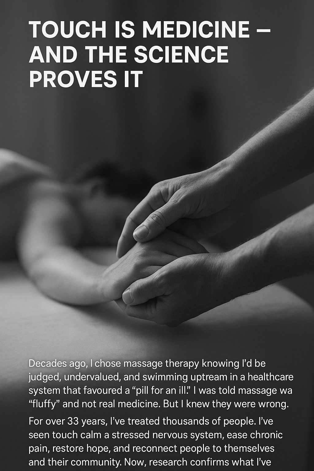 Touch, Connection, and the Science That Proves What I’ve Known All Along